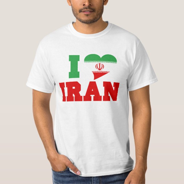 Camiseta Eu amo o Irã (Frente)