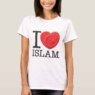 Camiseta Eu amo o Islão