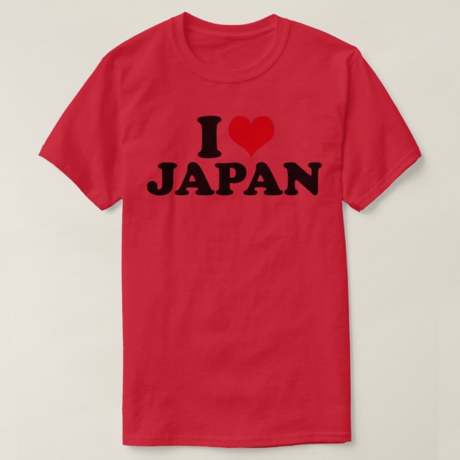 Camiseta Eu amo o Japão (Frente do Design)