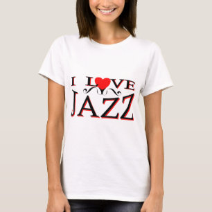 Camiseta Eu amo o jazz