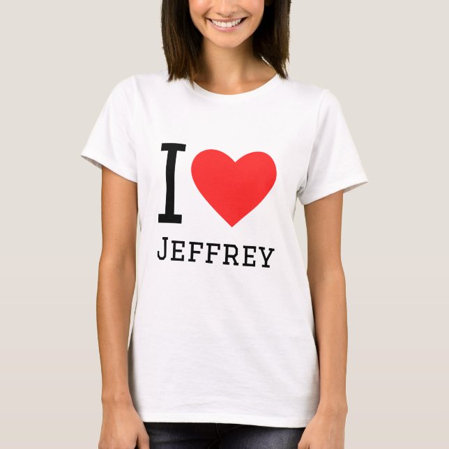 Camiseta Eu amo o Jeff (Frente)