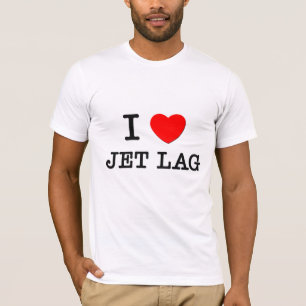 Camiseta Eu amo o jet lag