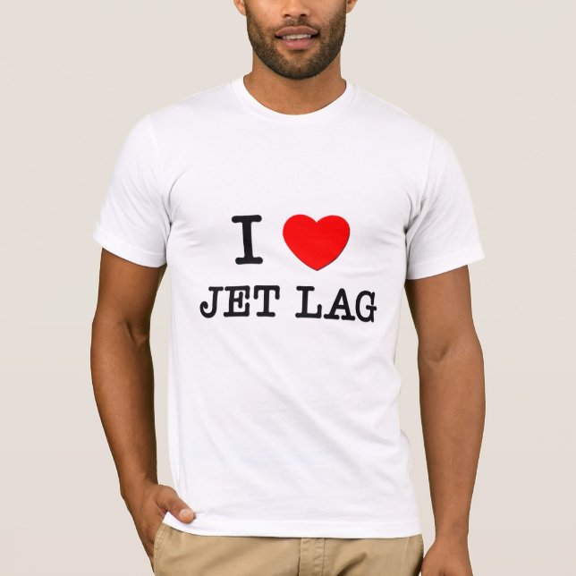 Camiseta Eu amo o jet lag (Frente)