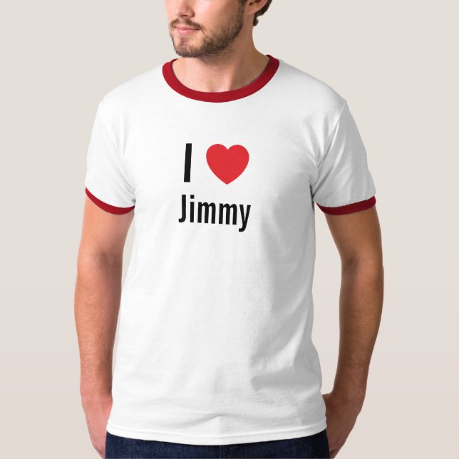 Camiseta Eu amo o Jimmy (Frente)