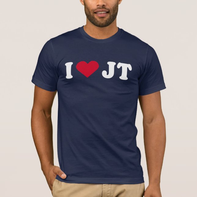 CAMISETA EU AMO O JT (Frente)