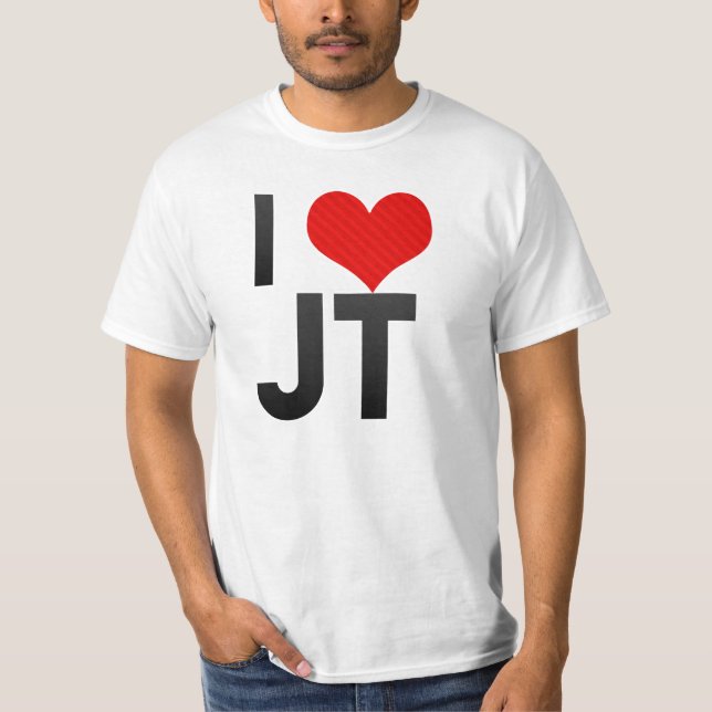 Camiseta Eu amo o JT (Frente)
