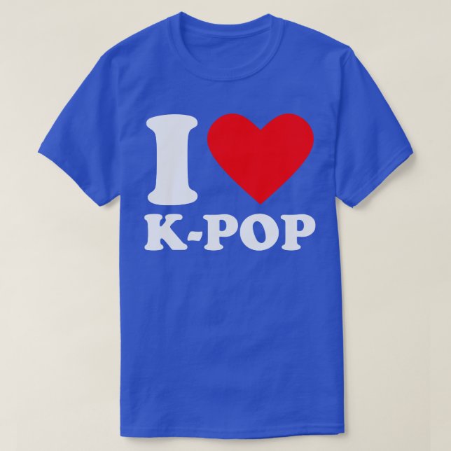 Camiseta Eu amo o KPop (Frente do Design)