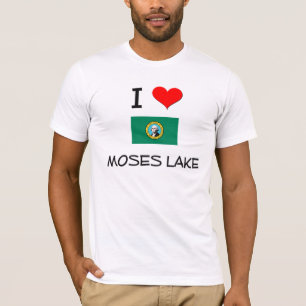Camiseta Eu amo o lago Washington Moses