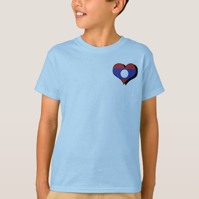 Camiseta Eu Amo o Laos (Frente)