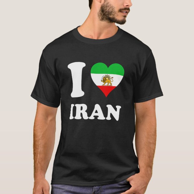 Camiseta Eu Amo O Leão Iraniano (Frente)