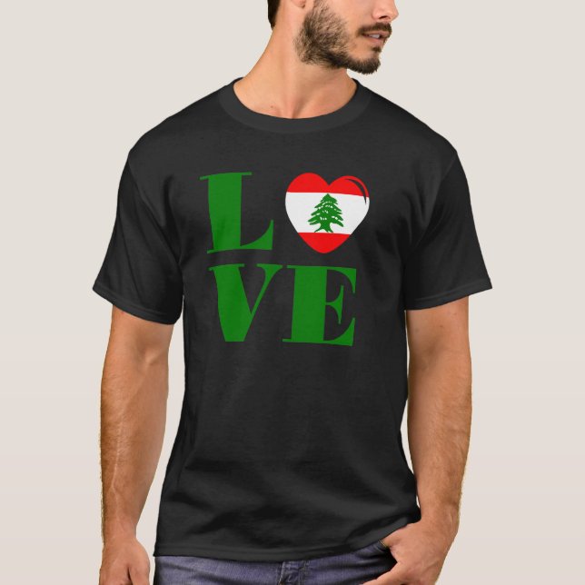 Camiseta Eu amo o Líbano (Frente)