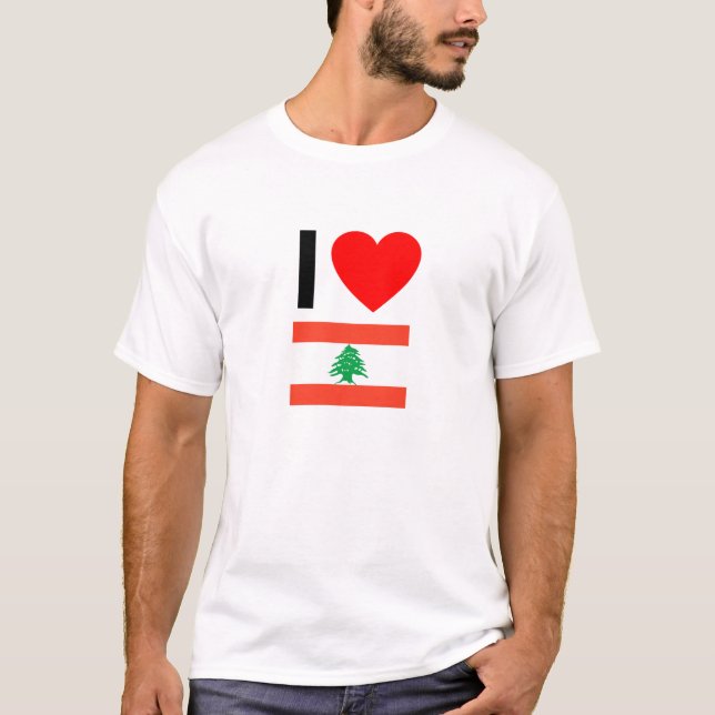 Camiseta eu amo o líbano (Frente)