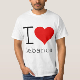 Camiseta Eu Amo O Líbano