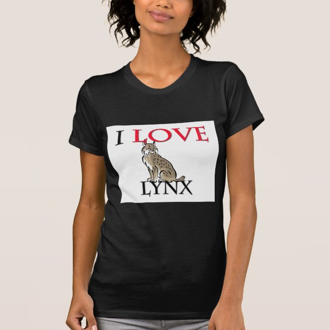 Camiseta Eu amo o lince (Frente)