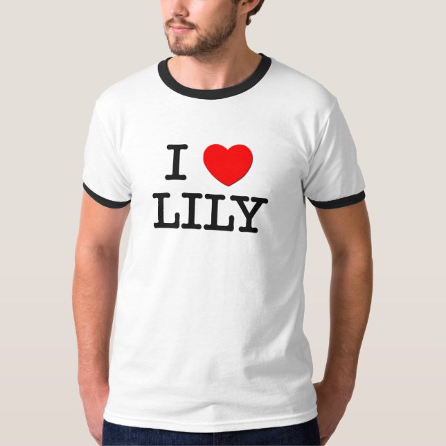 Camiseta Eu amo o lírio (Frente)