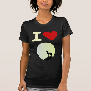Camiseta Eu amo o lobo