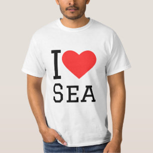 Camiseta Eu amo o mar