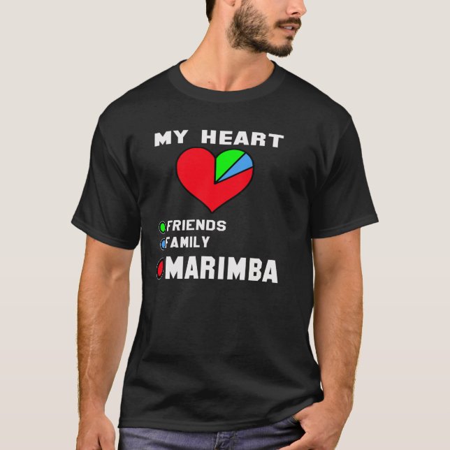 Camiseta Eu amo o Marimba. (Frente)
