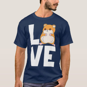 Camiseta Eu Amo O Meu Amante de os animais De Hamster Engra