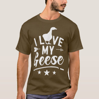 Camiseta Eu Amo O Meu Amante de os animais Gansinho 
