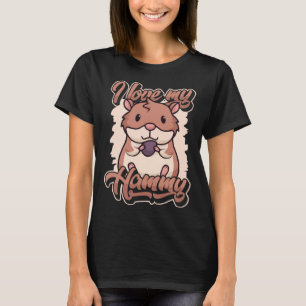 Camiseta Eu amo o meu anão Hammy Sírio Ouro Hams