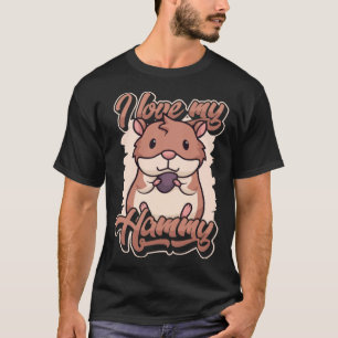 Camiseta Eu amo o meu anão Hammy Sírio Ouro Hams