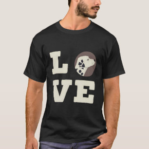Camiseta Eu Amo O Meu Cachorro Cólico Dalmático No Inverno