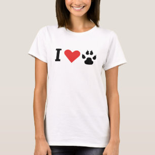 Camiseta Eu amo o meu cão de gato incrível