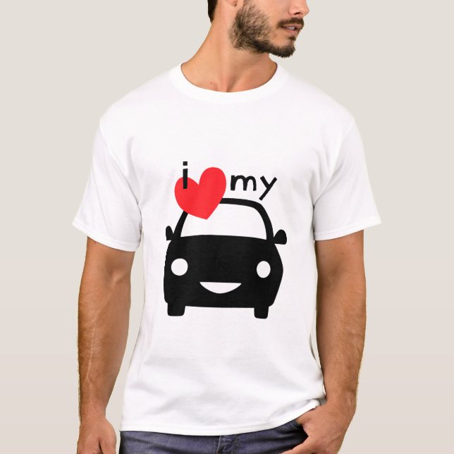 Camiseta Eu amo o meu carro! (Frente)