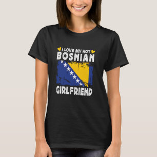 Camiseta Eu Amo O Meu Casal Namorada Bósnio Quente Bósnia F