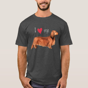 Camiseta Eu Amo o meu Dachshund