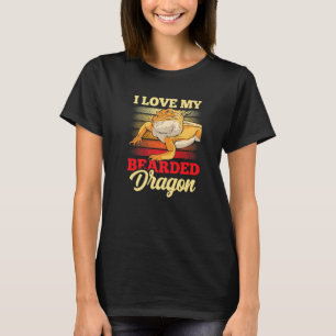 Camiseta Eu Amo O Meu Dragão De Pet Animal Réptil