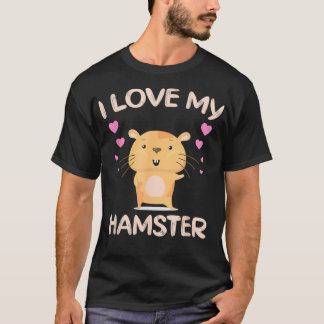 Camiseta Eu Amo O Meu Fundido Proprietário De Hamster De Ha