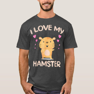 Camiseta Eu Amo O Meu Fundido Proprietário De Hamster De Ha
