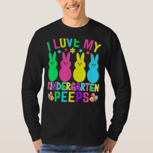 Camiseta Eu Amo O Meu Jardim Infantil De Ovos De Páscoa Da