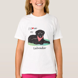 Camiseta Eu amo o meu Labrador