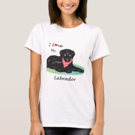 Camiseta Eu amo o meu Labrador
