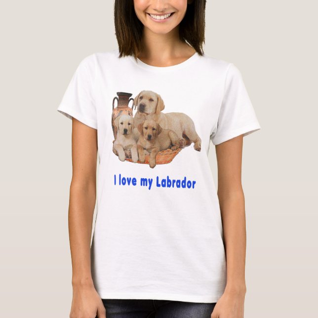 Camiseta Eu amo o meu Labrador (Frente)