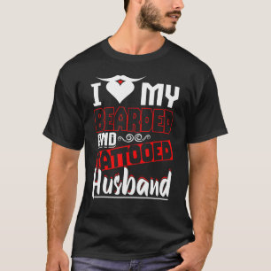 Camiseta Eu Amo O Meu Marido De Maçã E Tatuado Para Esposa
