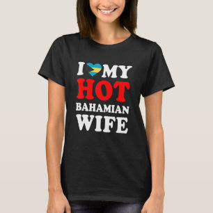 Camiseta Eu amo o meu marido de mulher das Bahamas
