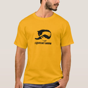 Camiseta Eu amo o meu miau