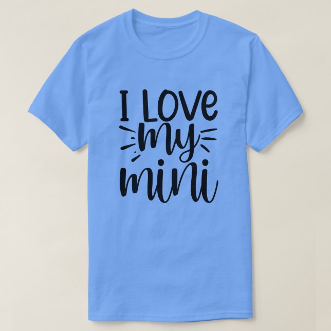Camiseta Eu amo o meu mini01 (Frente do Design)