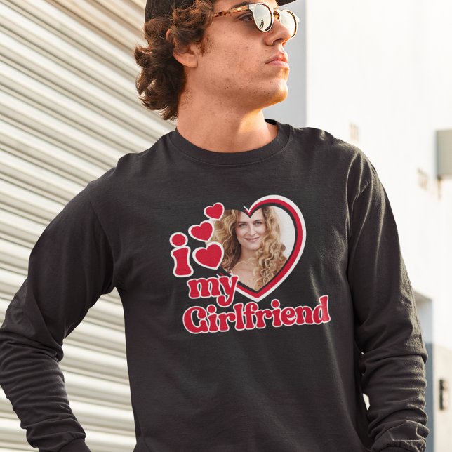 Camiseta Eu Amo O Meu Namorada (Criador carregado)