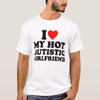 Camiseta Eu Amo O Meu Namorada Autista Quente