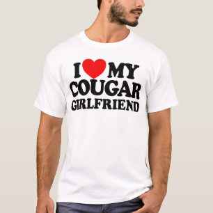 Camiseta Eu Amo O Meu Namorada De Cougar