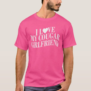 Camiseta Eu Amo O Meu Namorada De Cougar Namorado