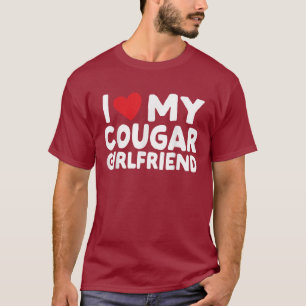 Camiseta Eu Amo O Meu Namorada De Cougar Namorado