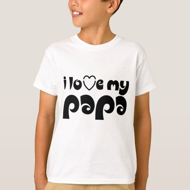 Camiseta Eu amo o meu pai (Frente)