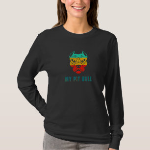Camiseta Eu Amo O Meu Pai De Cachorro Touro Mãe Vintage Pit