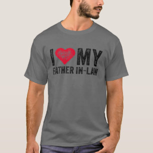 Camiseta Eu Amo O Meu Pai Em Lei, Diversão De Dia de os pai